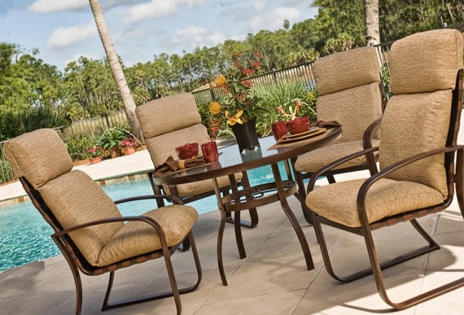 high back outdoor chair cushions sale